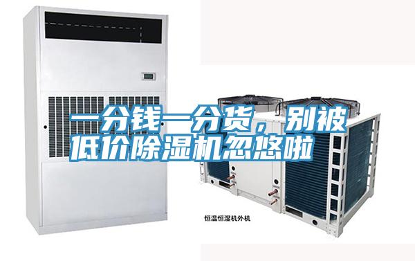 一分錢一分貨，別被低價除濕機忽悠啦